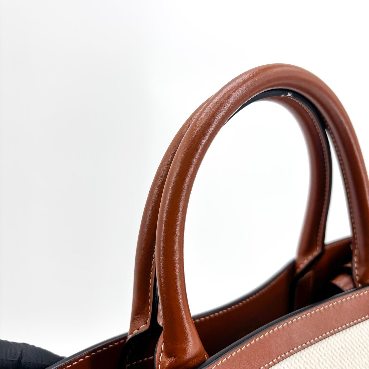 Celine Small Vertical Cabas Carriage Bag Tan