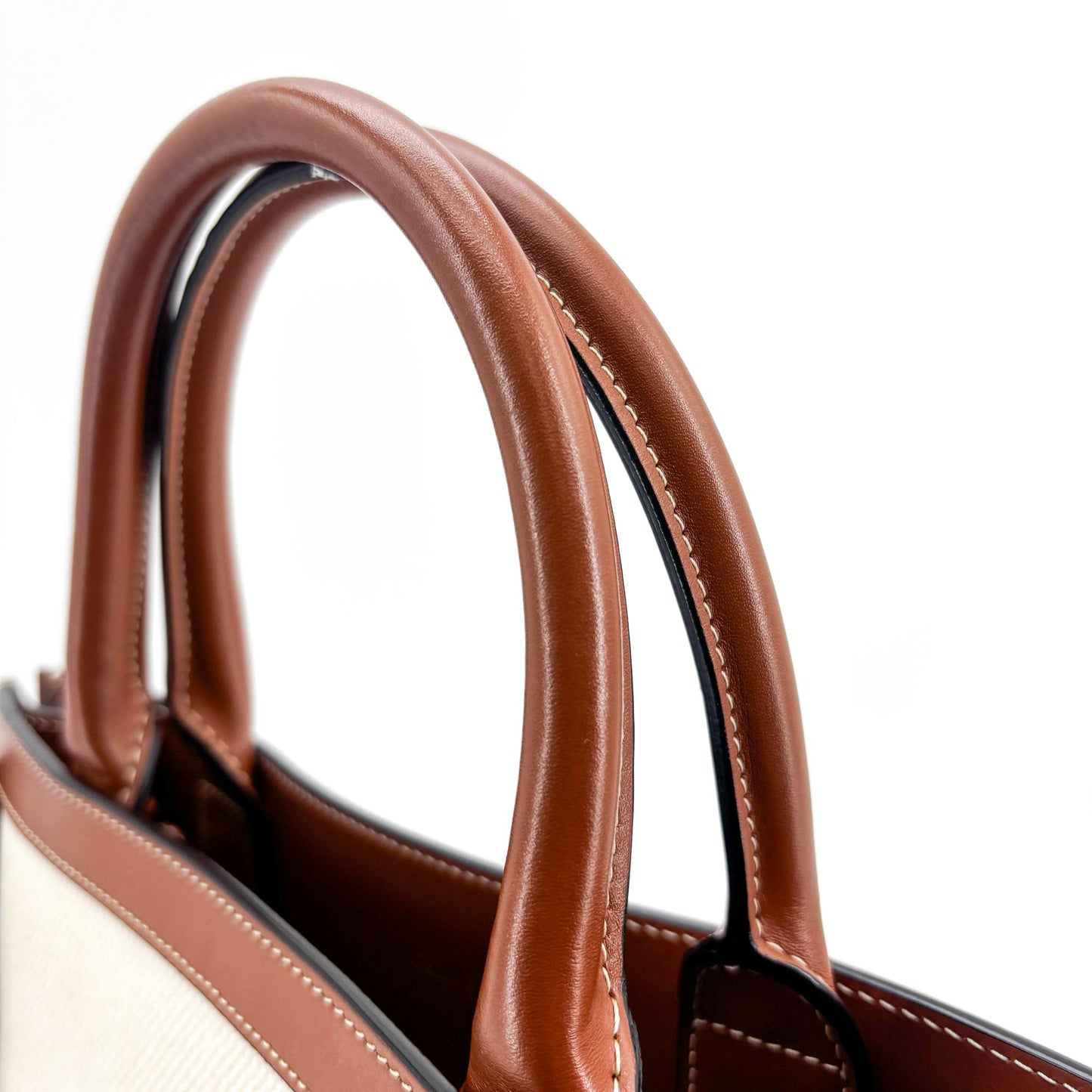 Celine Small Vertical Cabas Carriage Bag Tan
