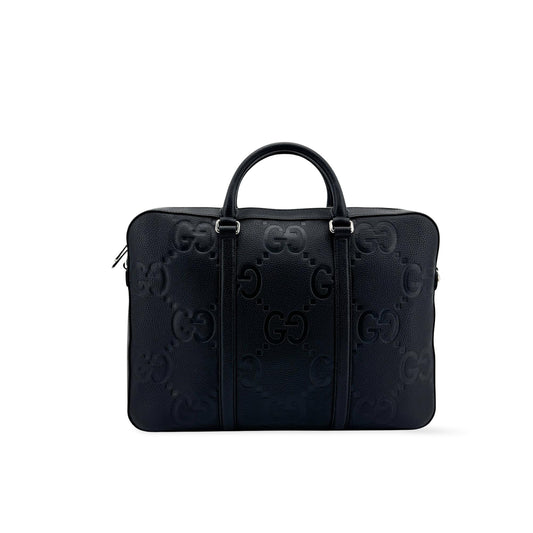 Gucci Jumbo GG Leather Briefs Black