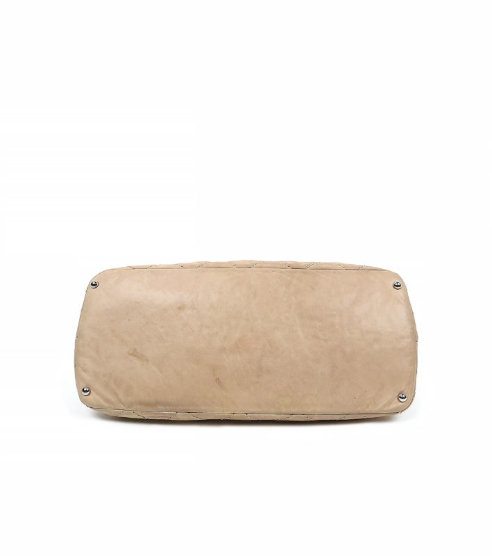 Chanel Beige Quilted Big CC 2WAY Bag