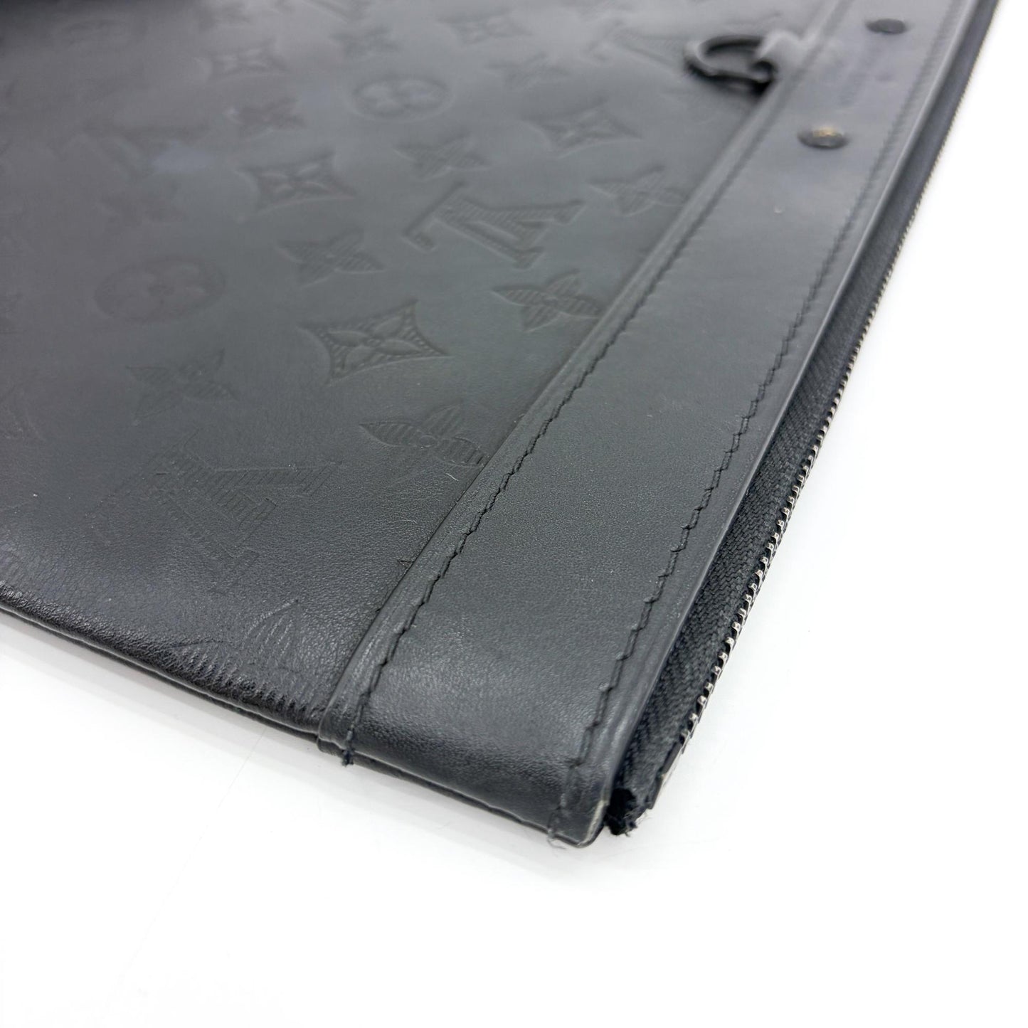 Louis Vuitton Monogram Shadow Pochette A4 Black