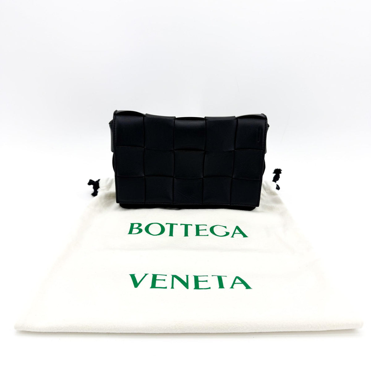 Bottega Veneta Cassette Crossbody Bag Black