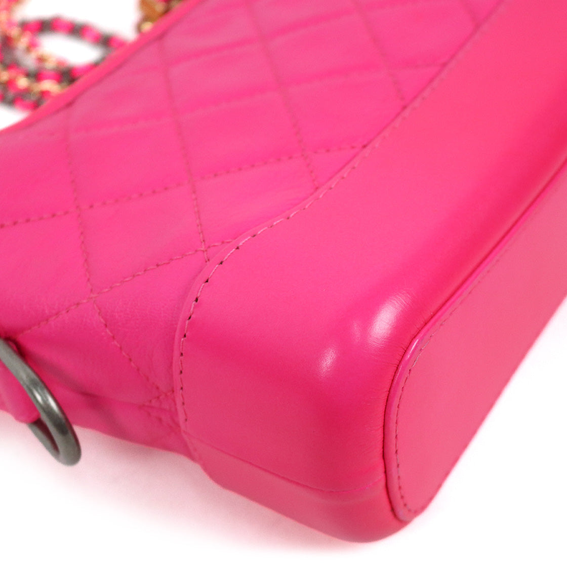 Chanel Neon Pink Small Gabrielle Hobo Bag