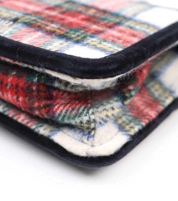Miu Miu Tartan Check Chain Shoulder Bag