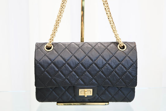 2.55 Vintage Gold Flap Chain Shoulder Bag A37586