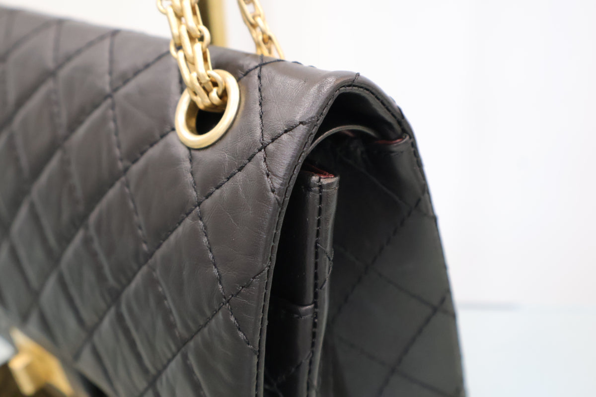 2.55 Vintage Gold Flap Chain Shoulder Bag A37586