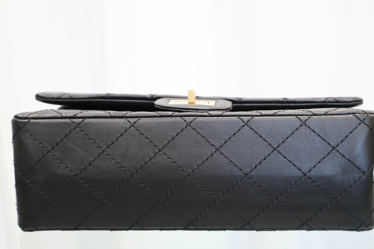 2.55 Vintage Gold Flap Chain Shoulder Bag A37586