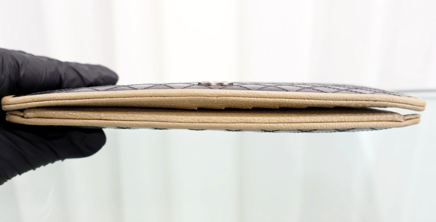 Women's long wallet black with silver logo