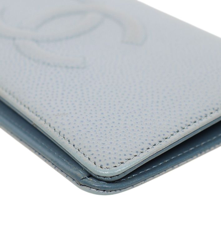 Chanel Blue Caviar Long Wallet