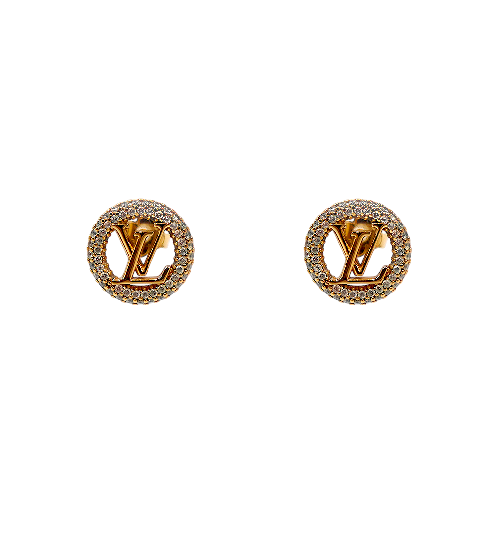 Louis Vuitton Louise by Night Gold Earrings