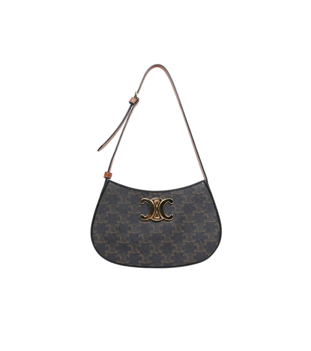 Celine Medium Triope Canvas Tilly Shoulder Bag in Canvas