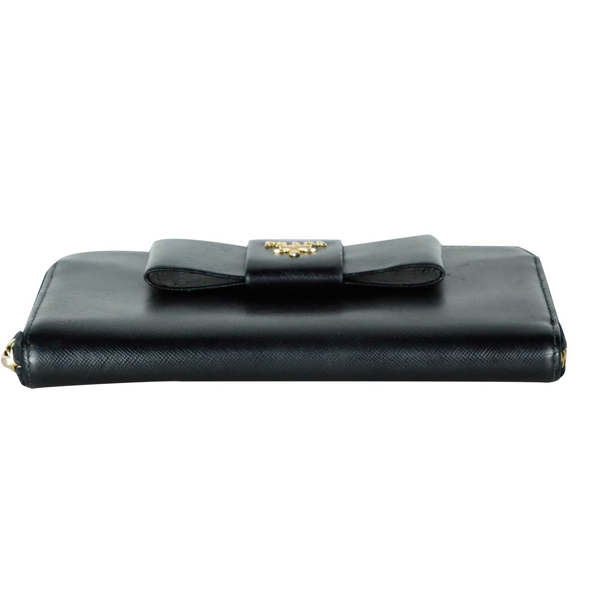 Saffiano Bow Zipper Long Wallet 1M0506