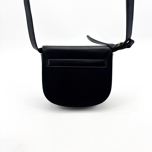 Saint Laurent Kaia Small Satchel Bag Black Gold Hardware