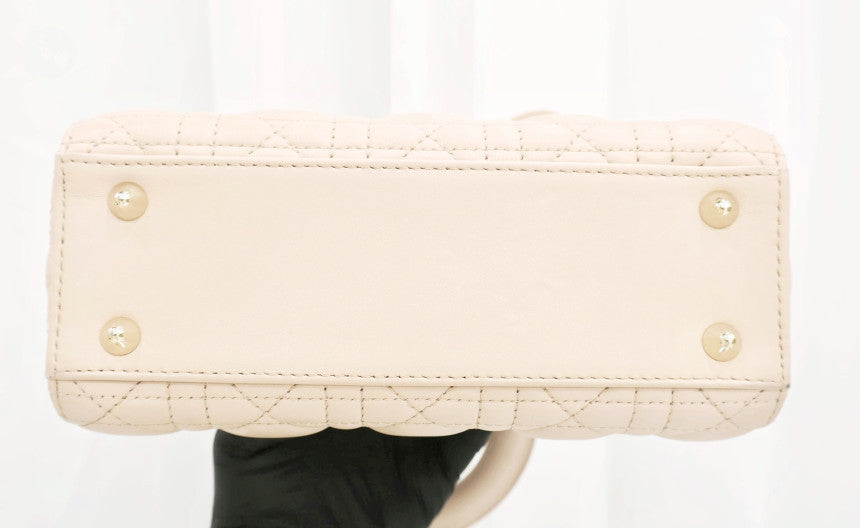 Lady Bag Small Lambskin Tote Shoulder Bag Beige m0538ocea m84p