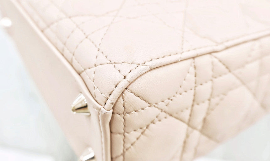 Lady Bag Small Lambskin Tote Shoulder Bag Beige m0538ocea m84p