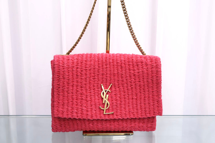 Raffia Kate Chain Shoulder Bag 580065