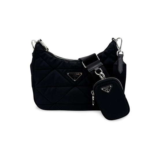 Prada Re-Edition 2005 Quilted Re-Nylon Padded Crossbody Bag Black