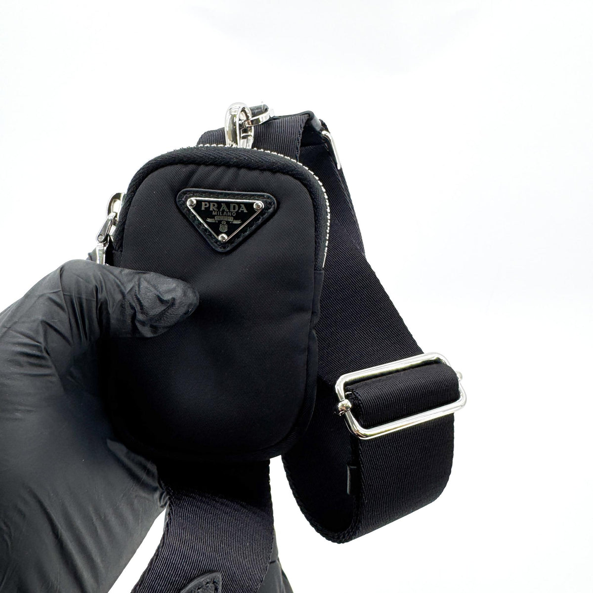 Prada Re-Edition 2005 Quilted Re-Nylon Padded Crossbody Bag Black