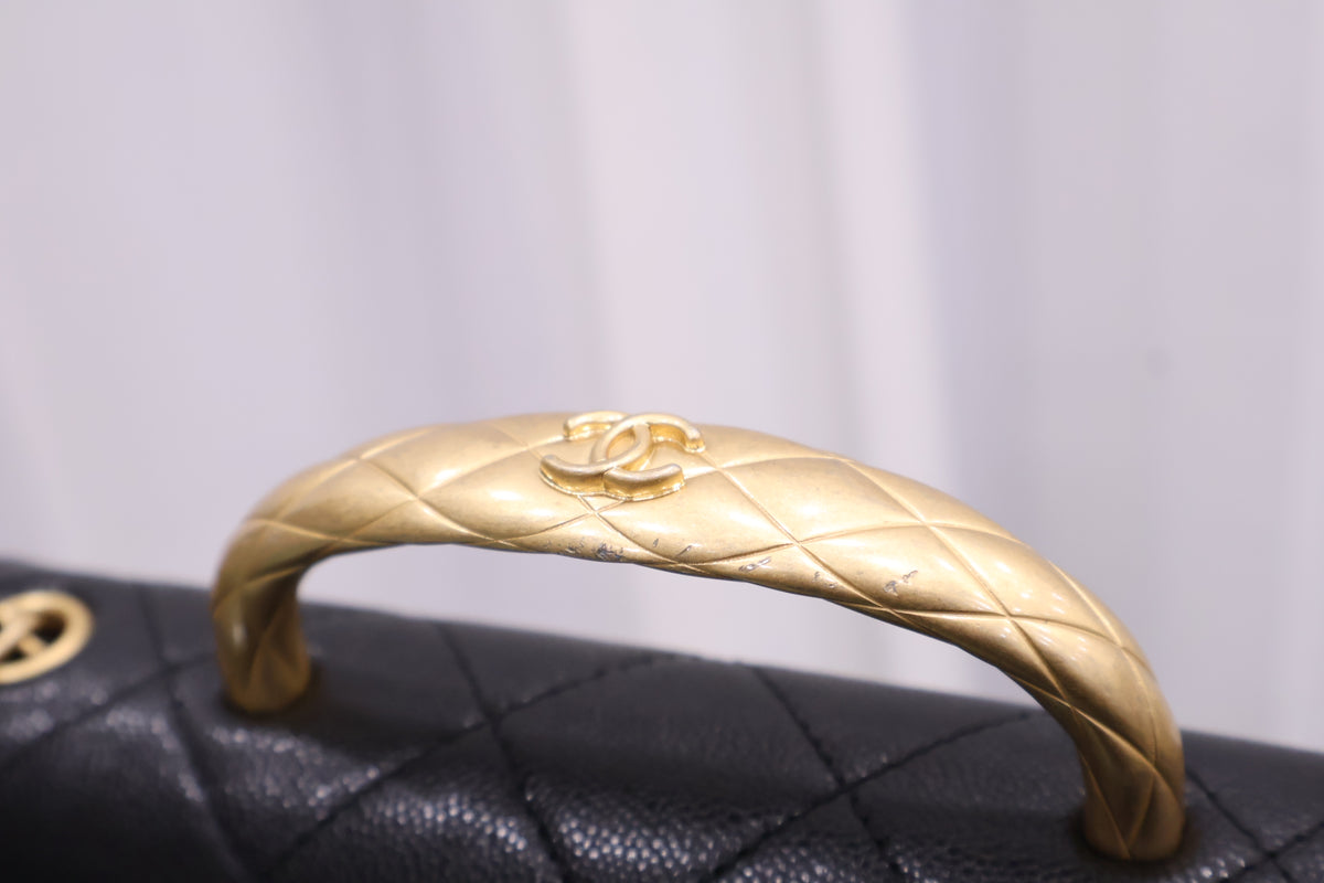 Gold Handle Chain Strap Shoulder Bag AS5612