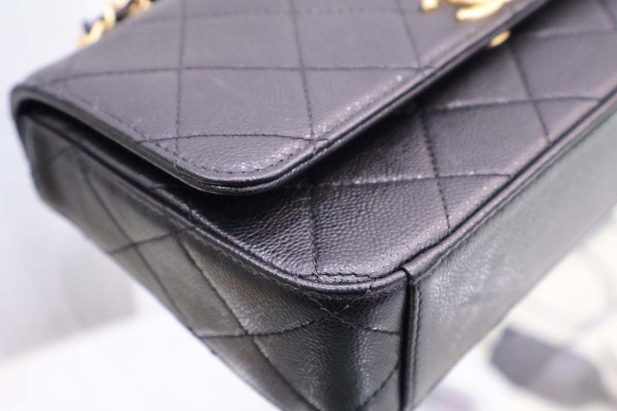 Gold Handle Chain Strap Shoulder Bag AS5612