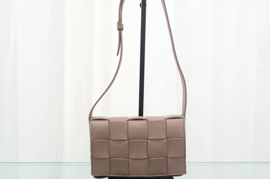 Cassette Small Taupe Grey Crossbody Bag 730848