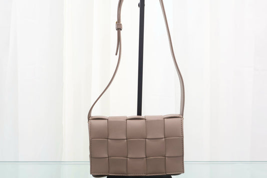 Cassette Small Taupe Grey Crossbody Bag 730848