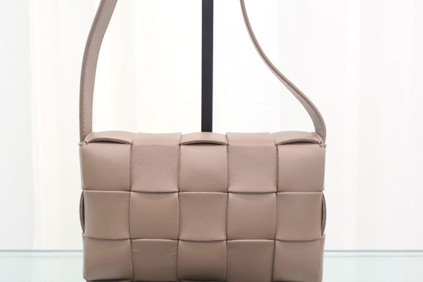Cassette Small Taupe Grey Crossbody Bag 730848