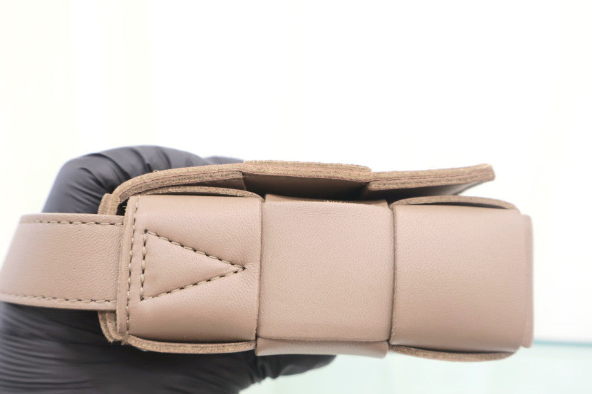 Cassette Small Taupe Grey Crossbody Bag 730848