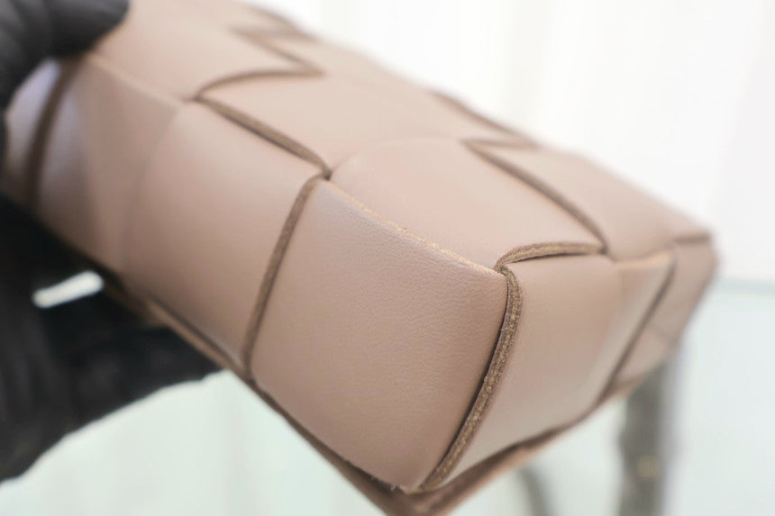 Cassette Small Taupe Grey Crossbody Bag 730848