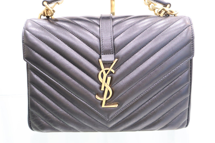 College Medium Chain Gold Shoulder Bag 600279