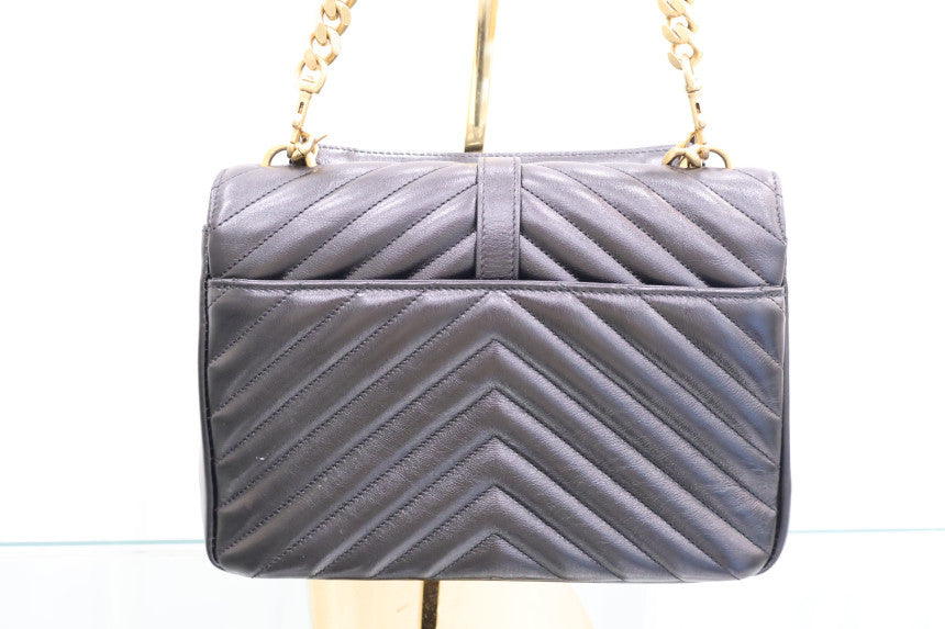 College Medium Chain Gold Shoulder Bag 600279
