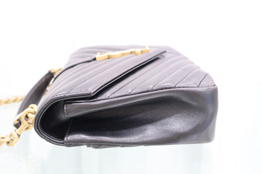 College Medium Chain Gold Shoulder Bag 600279