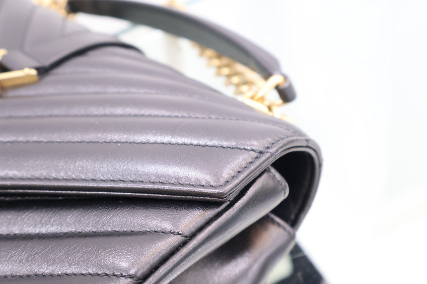 College Medium Chain Gold Shoulder Bag 600279