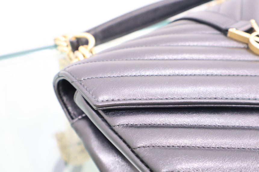 College Medium Chain Gold Shoulder Bag 600279