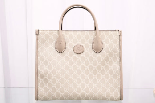 Interlocking GG Small Tote Shoulder Bag 659983
