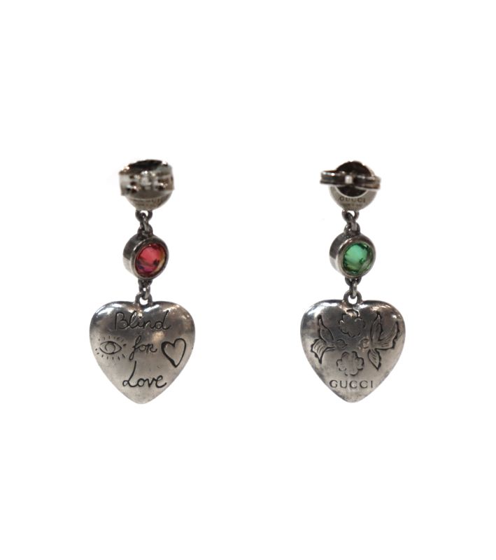 Gucci Blind for Love Silver Earrings