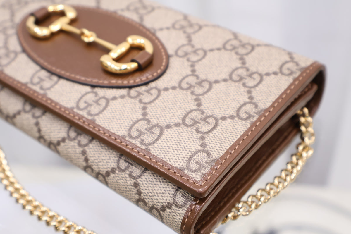 Horsebit Chain Wallet Crossbody Bag 621888