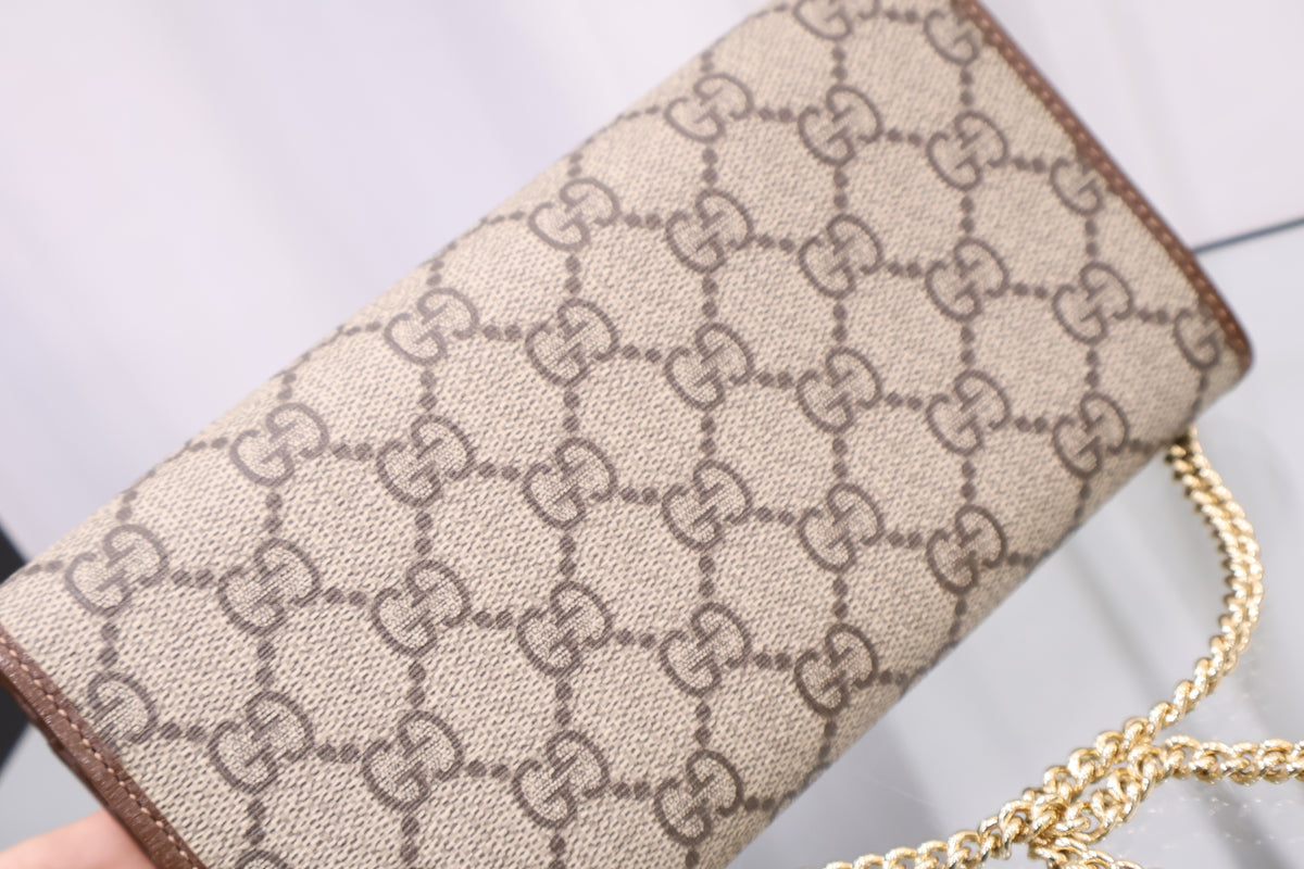 Horsebit Chain Wallet Crossbody Bag 621888
