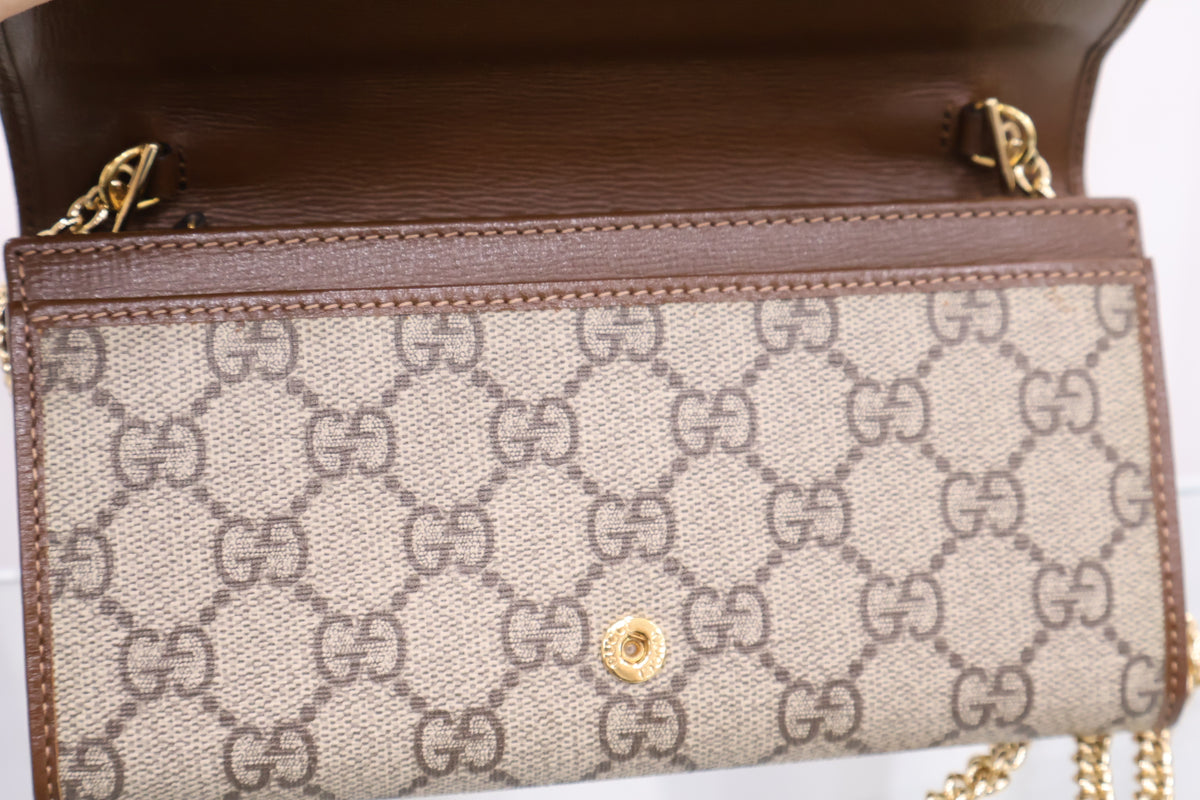 Horsebit Chain Wallet Crossbody Bag 621888