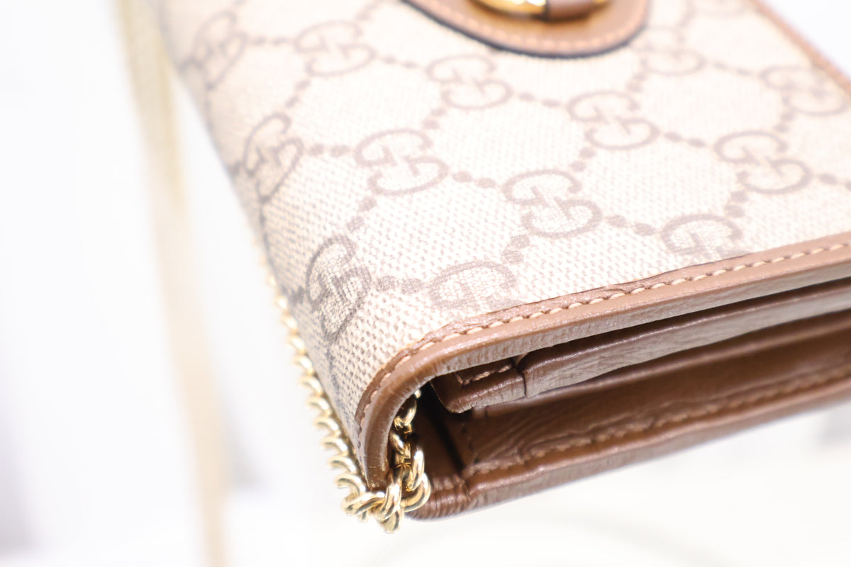 Horsebit Chain Wallet Crossbody Bag 621888