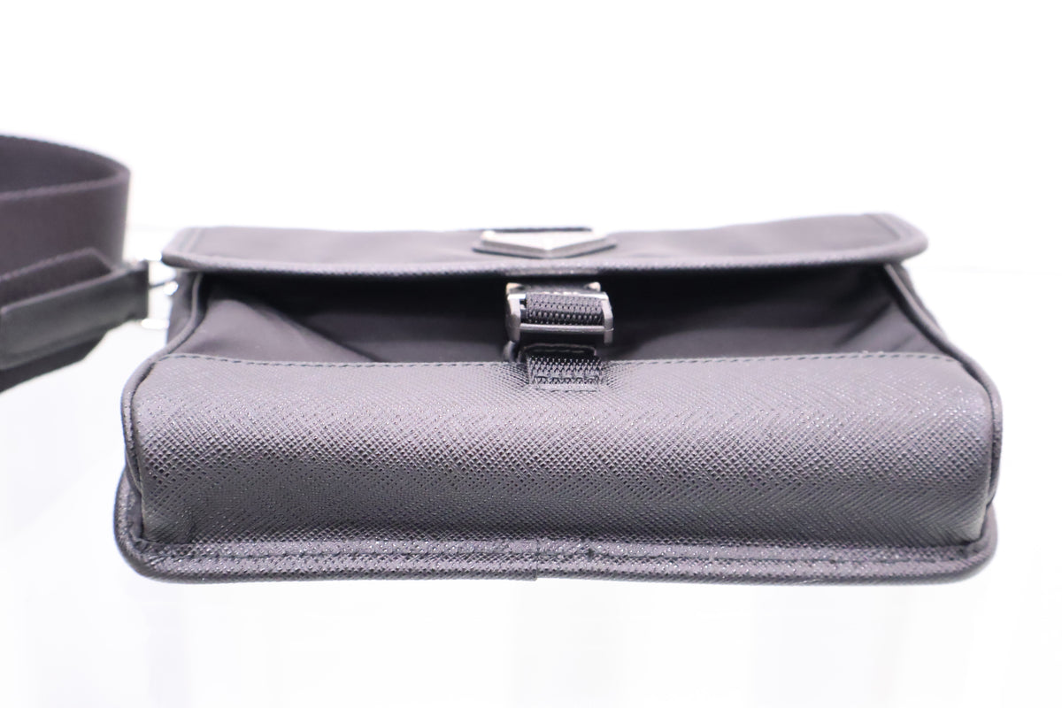 Re-Nylon Saffiano Phone Case Crossbody Bag 2zh108