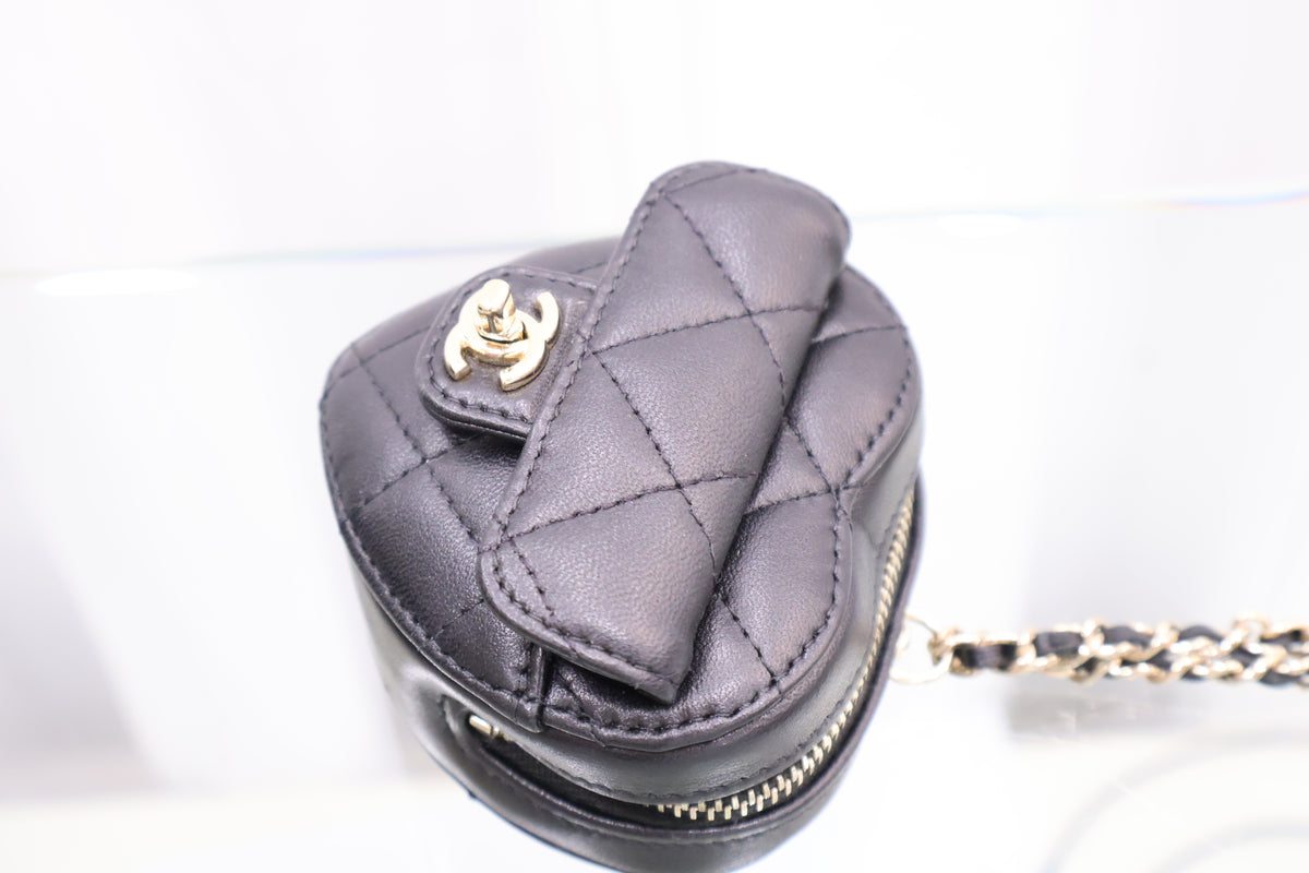 Heart necklace coin purse