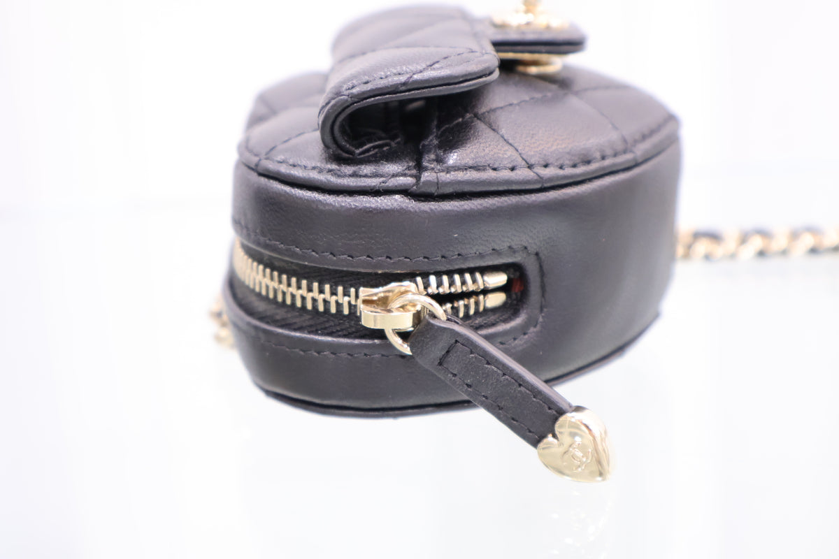 Heart necklace coin purse