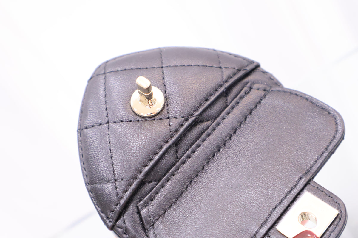 Heart necklace coin purse