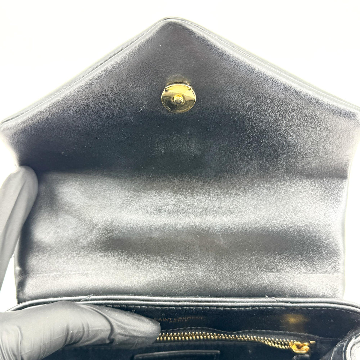 Saint Laurent Toy Lulu Crossbody Bag Black