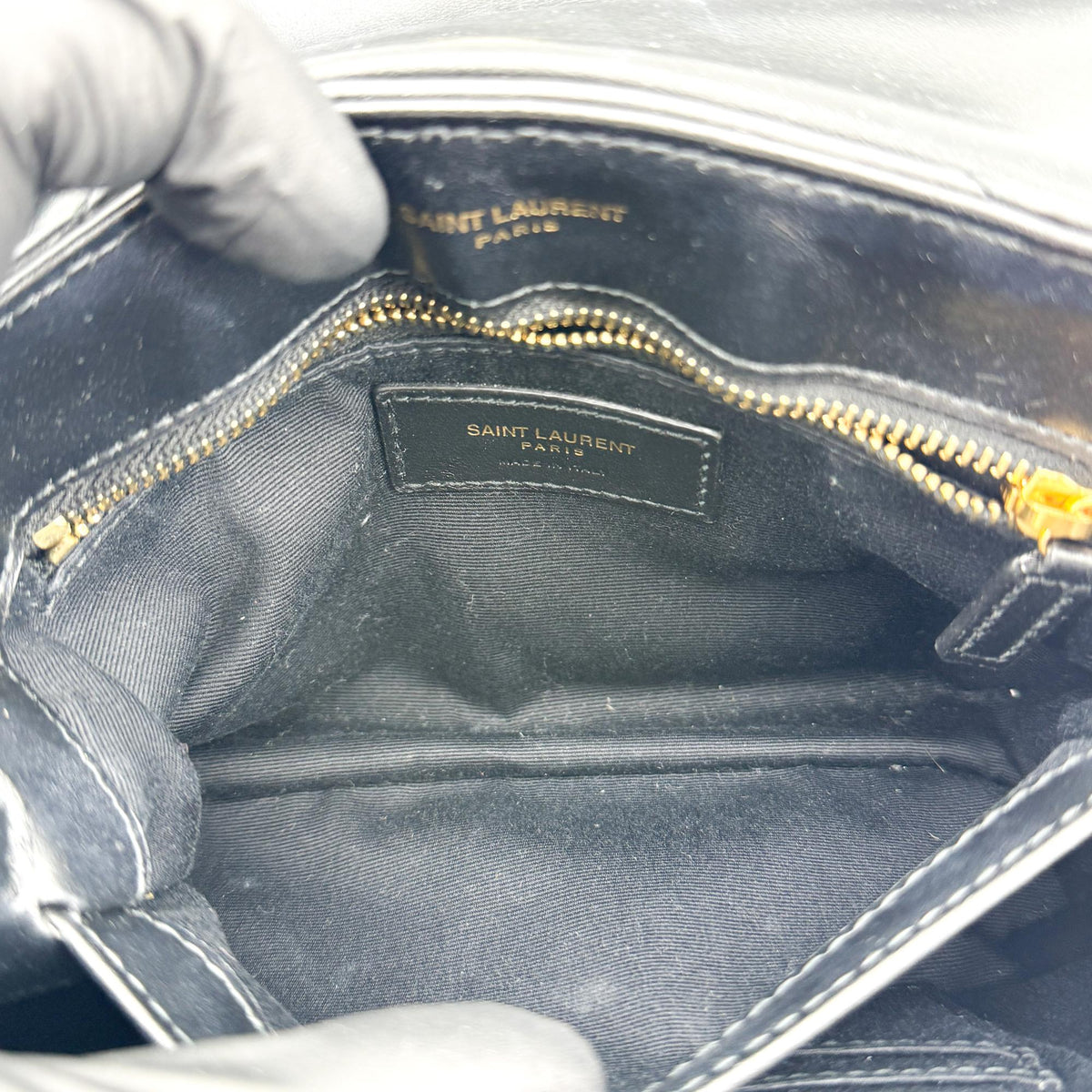 Saint Laurent Toy Lulu Crossbody Bag Black