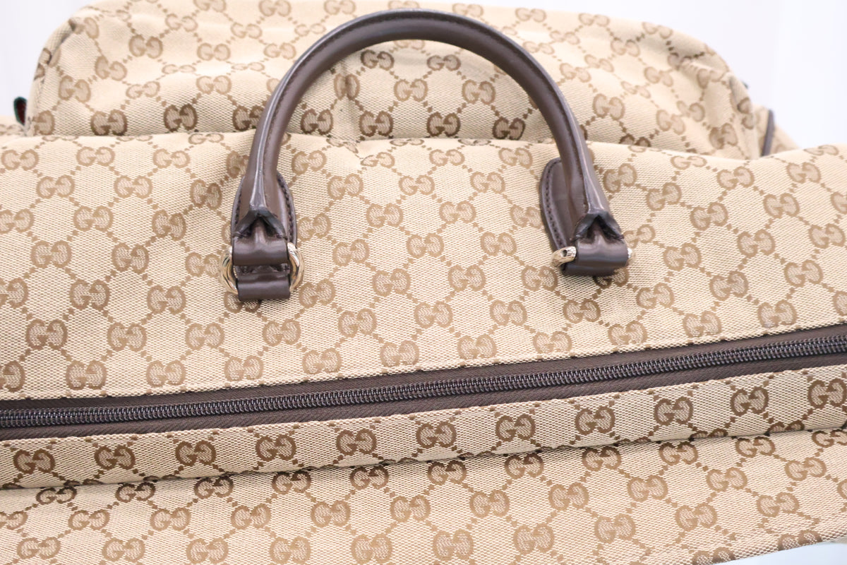 Original Medium GG Canvas Duffle Boston Bag 802095
