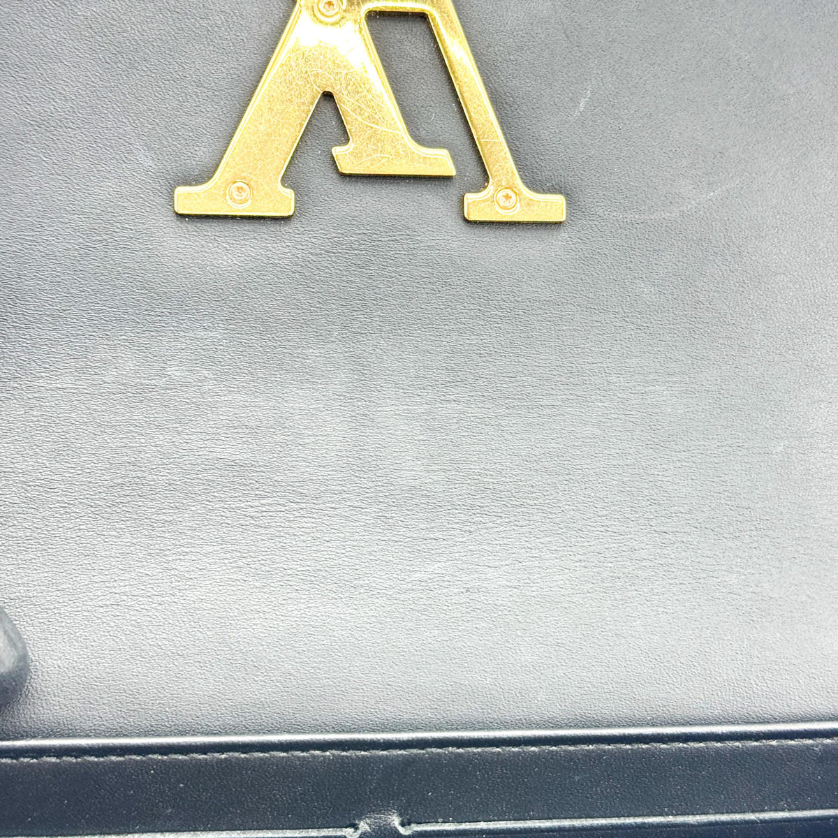 Louis Vuitton Louise Long Wallet Patent Black Gold Hardware