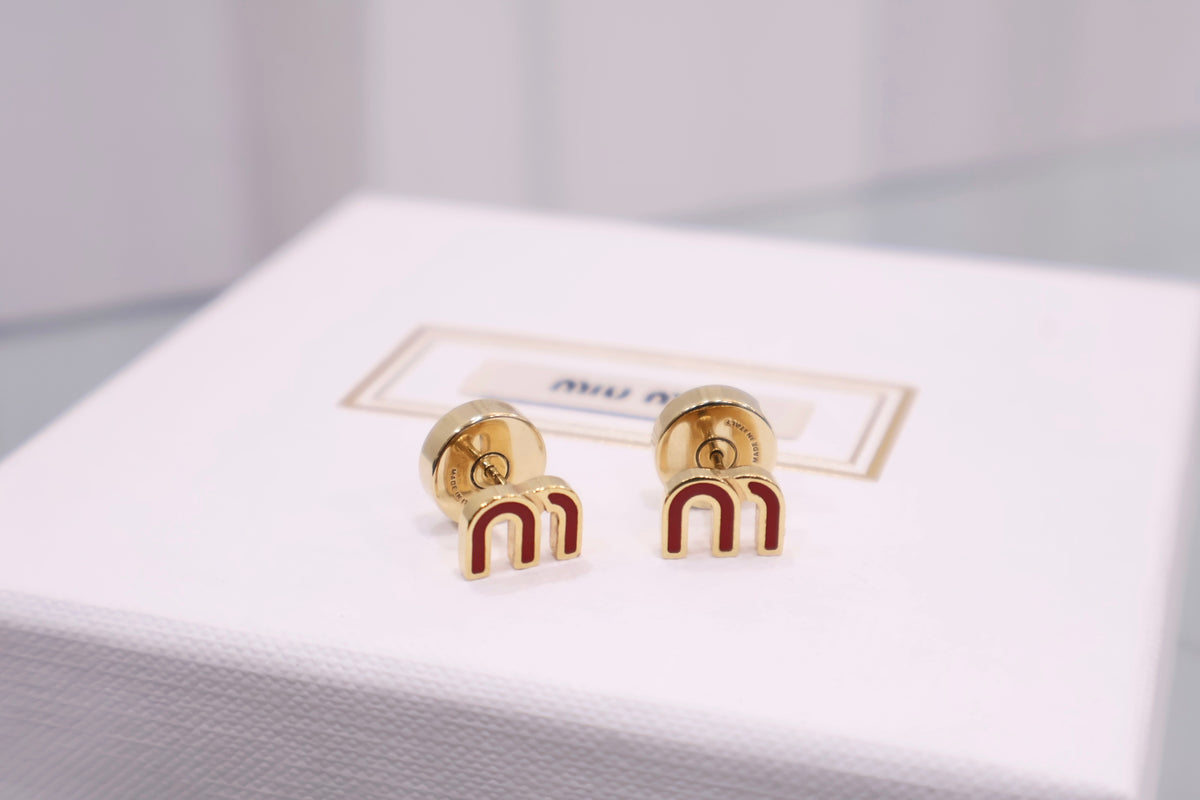 Enamel Metal Earrings 5JO911