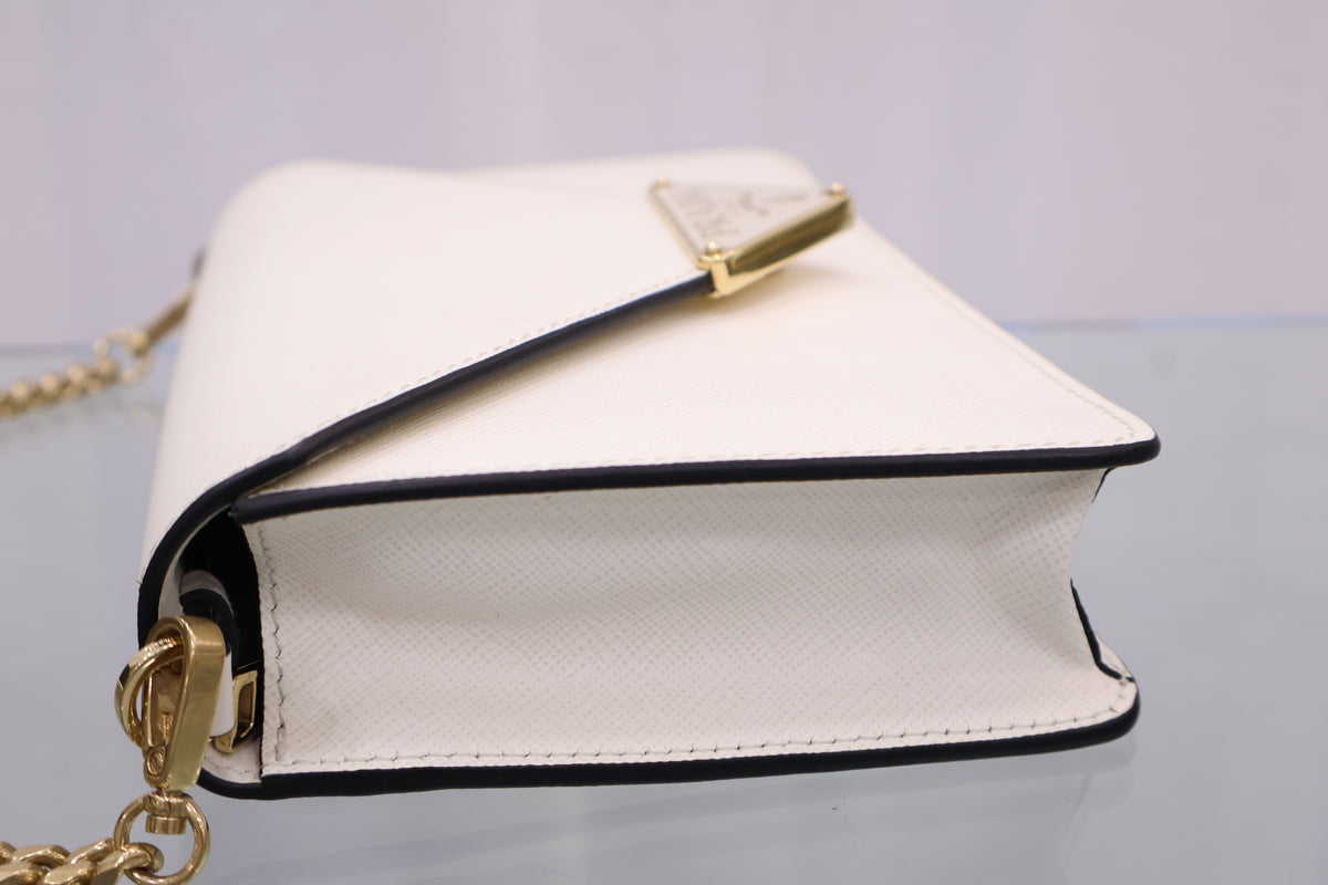 Saffiano leather shoulder bag 1BD318